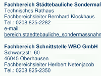 Fachbereich Schnittstelle WBO GmbH, Schwartzstr. 60, 46045 Oberhausen, Fachbereichsleiter Heribert Netenjacob
